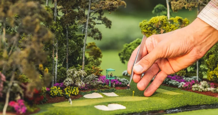 Building Augusta National Golf Course Hole 12 Micro Landscape