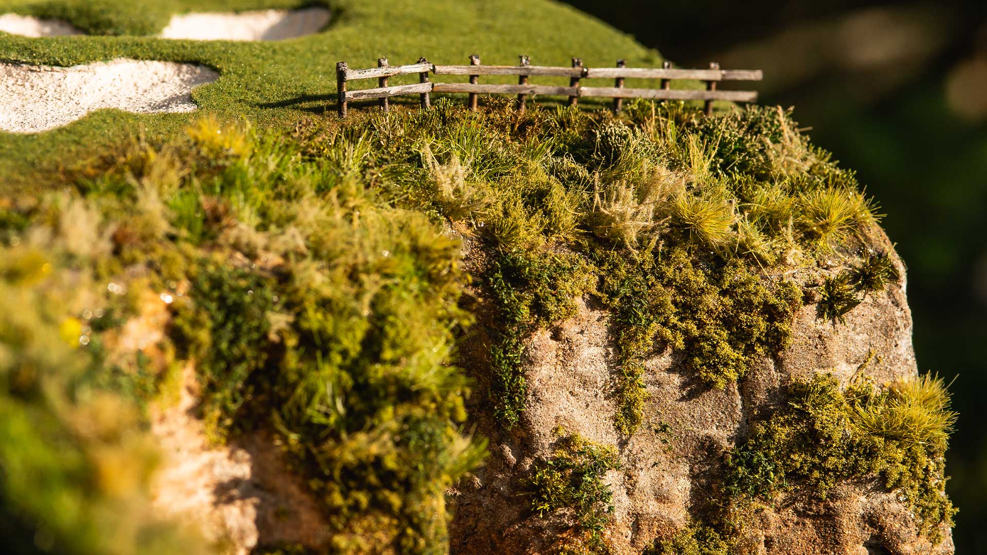 Pebble Beach Hole 6 micro landscape with handcrafted terrain details