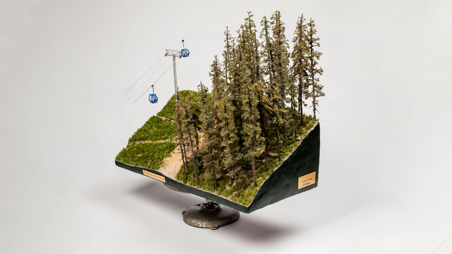 snow-king-mountain-miniature-29029-everesting-art-front-angled2-desktop Detailed miniature model of Snow King Mountain showing the steep Everesting ascent route angled.