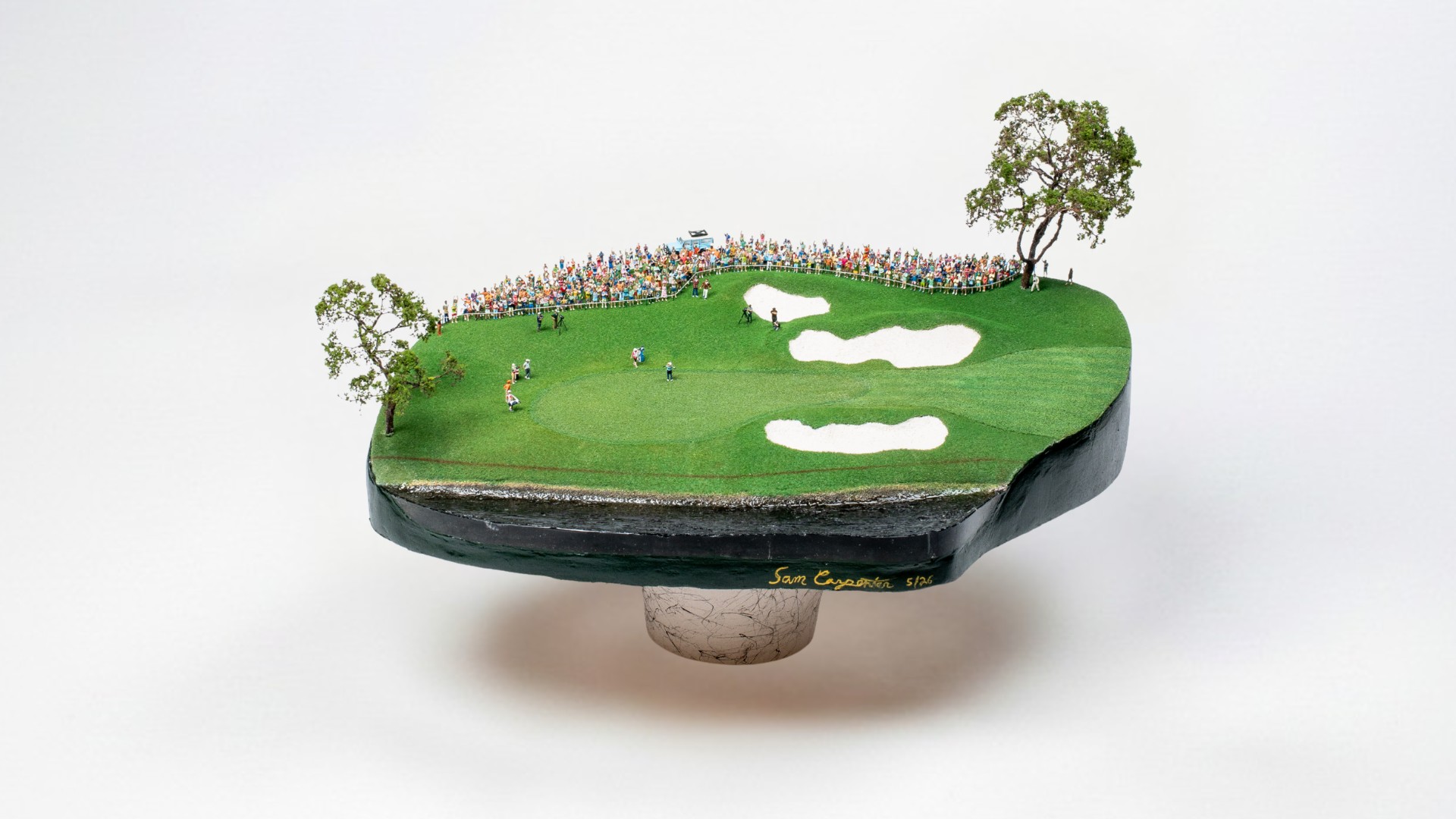 Handcrafted golf course replica depicting Ben Griffin's first PGA Tour victory at the 18th green